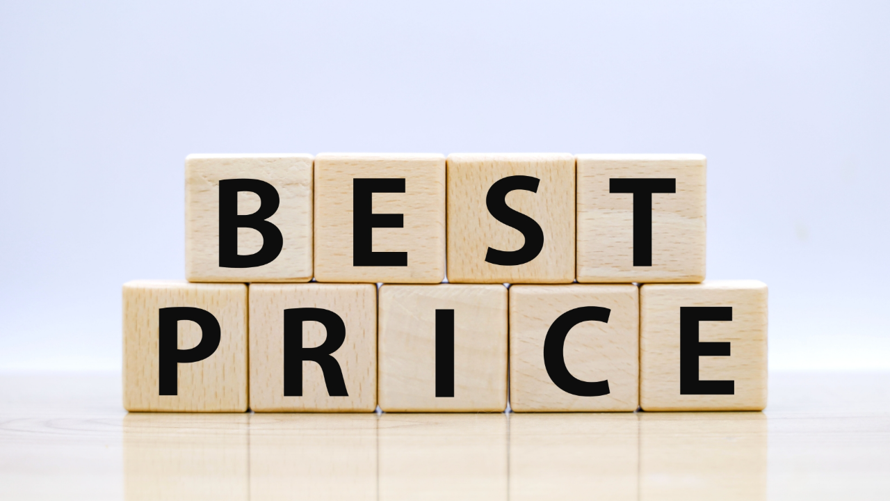 BEST PRICEと書かれたブロック